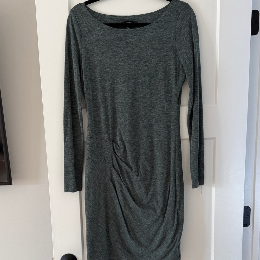 Banana Republic Dark Green Long Sleeve Dress
